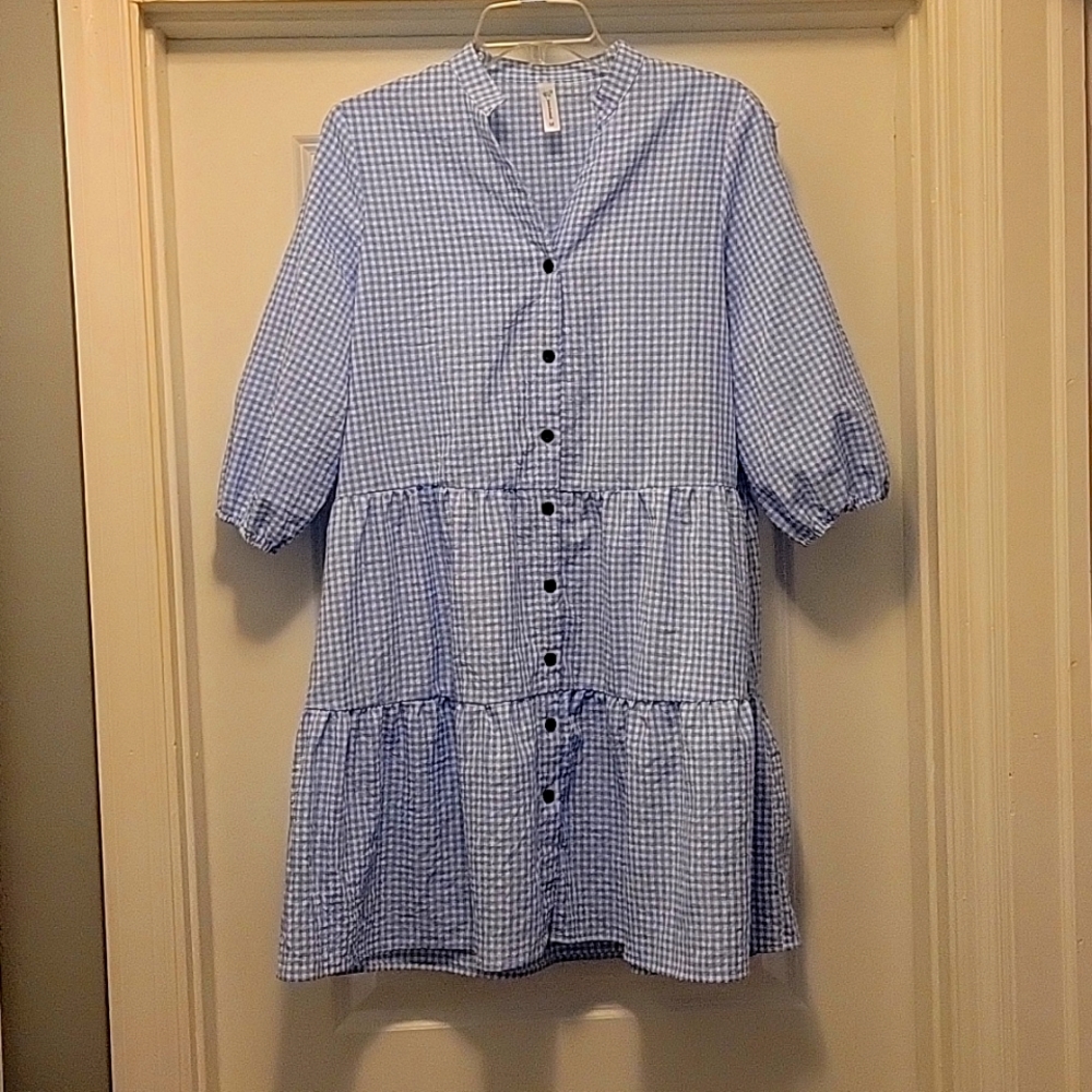 Gingham Babydoll Dress